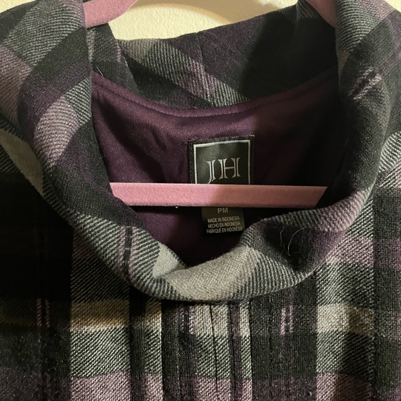 IH Plaid Dress - Black and Purple - Picture 2 of 4